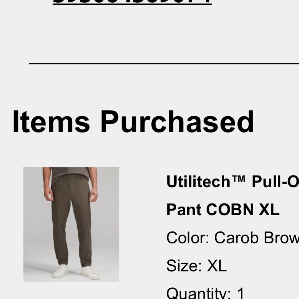Lululemon UTILITECH PULL-ON CLASSIC-FIT PANT 30" - Picture 3 of 7